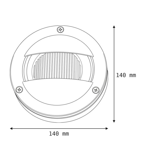 Wandleuchte AGIA Messing IP64 rund Maritim Ø14cm
