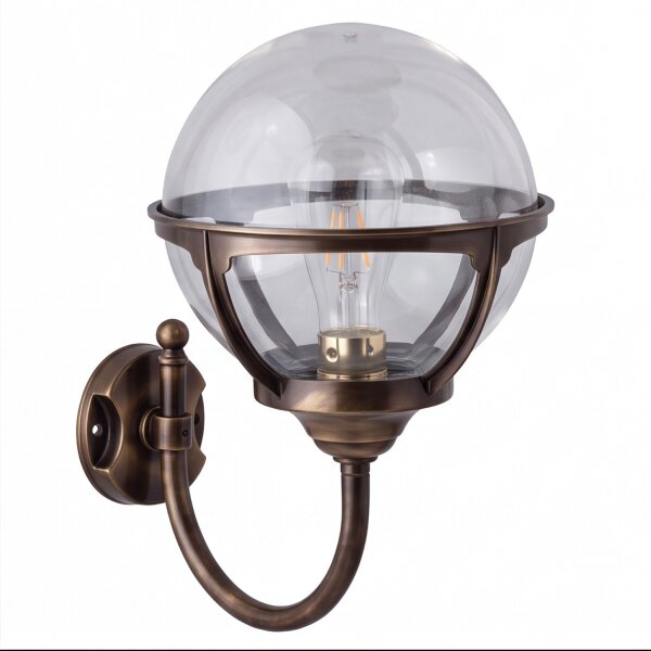 Außenwandleuchte Kugel Schirm Vintage Design Haus