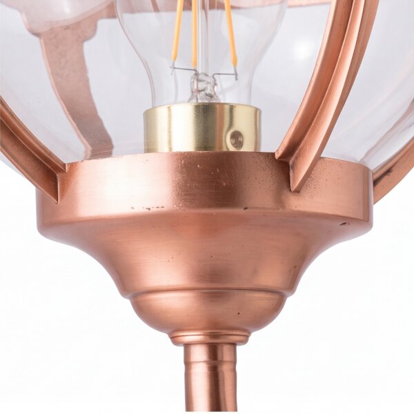 Wandleuchte Kupfer IP43 Echt-Messing außen elegant