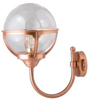 Wandleuchte Kupfer IP43 Echt-Messing au&szlig;en elegant