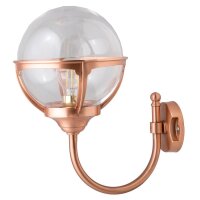 Wandleuchte Kupfer IP43 Echt-Messing außen elegant