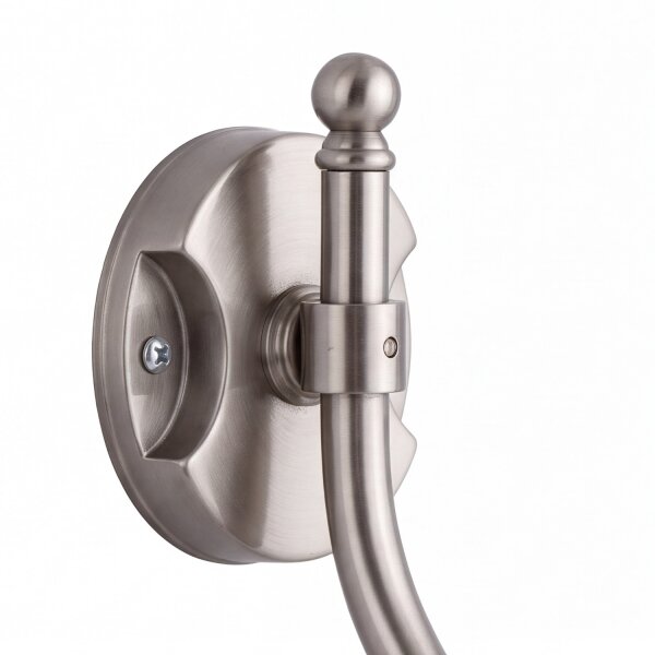 Außen Wandleuchte Messing in Nickel IP43 Haus Hof