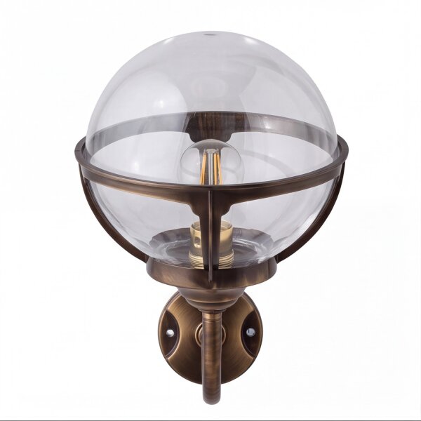 Elegante Wandleuchte Messing Vintage Hof ALONNISOS