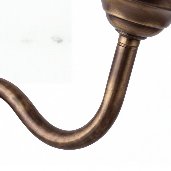Elegante Wandleuchte Messing Vintage Hof ALONNISOS
