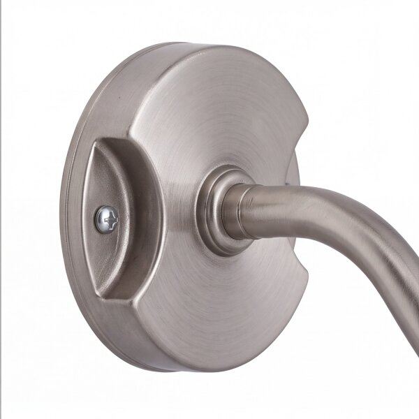 Wandlampe Außen in Nickel Weiß Echt-Messing Haus