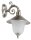 Au&szlig;enwandlampe Glas Messing in Nickel Wei&szlig; Hof