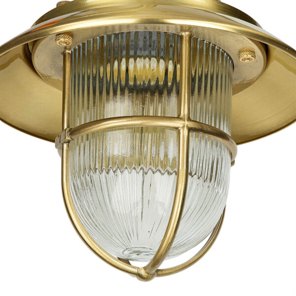 Wandlampe BOLOS Messing IP64 Maritime Laterne