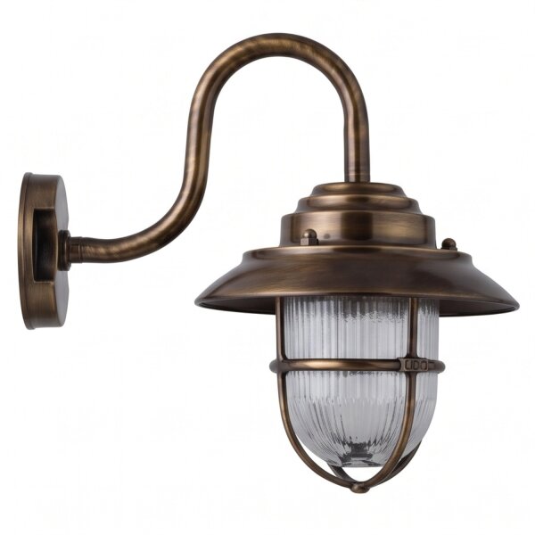 Messing Wandlampe IP64 Maritim außen wetterfest
