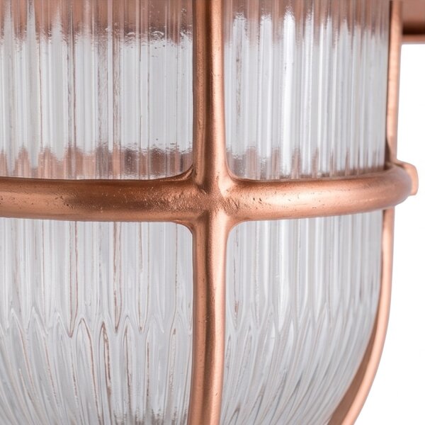 Wandlampe Echt-Messing IP64 Maritim in Kupfer