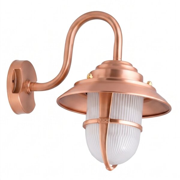 Wandlampe Kupfer IP64 Echt-Messing Terrasse Haus