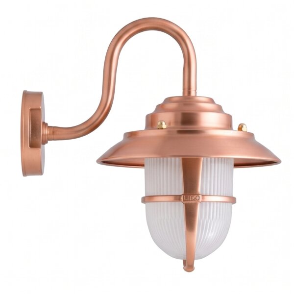 Wandlampe Kupfer IP64 Echt-Messing Terrasse Haus
