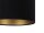 Pendelleuchte Schwarz Gold Stoff Retro Esstisch