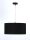 Pendelleuchte Schwarz Gold Stoff Retro Esstisch