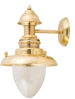 Wandlampe FYLI Messing Glas Maritim au&szlig;en elegant