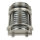 Wandlampe Außen Glas Messing in Nickel Maritim IP64