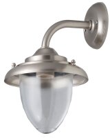Au&szlig;enwandleuchte Terrasse Hof Nickel Echt-Messing