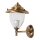 Au&szlig;ergew&ouml;hnliche Wandlampe GREVENA Messing Glas IP64