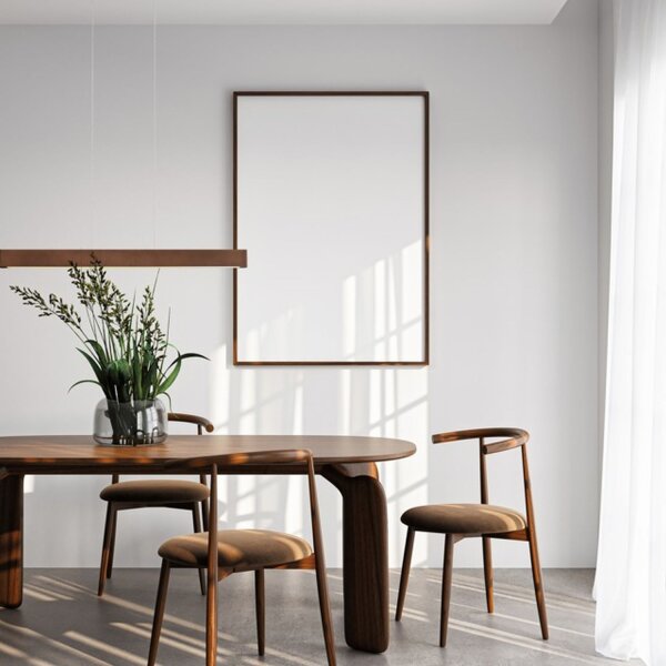 LED Pendelleuchte dimmbar 2200-3000K Alu Kakao L:100 cm