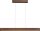 LED Pendelleuchte dimmbar 2200-3000K Alu Kakao L:100 cm