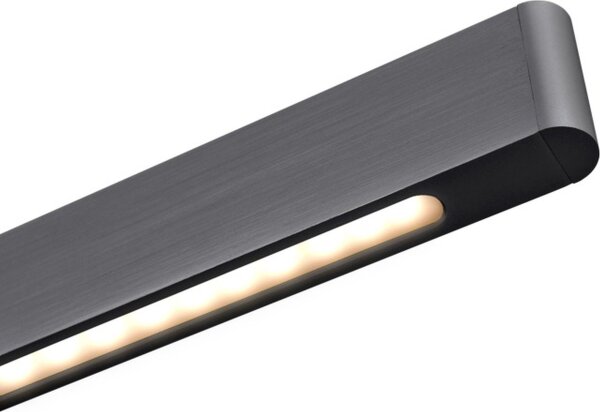 LED Hängelampe dimmbar 2200-3000K Schwarz-Nickel 130 cm