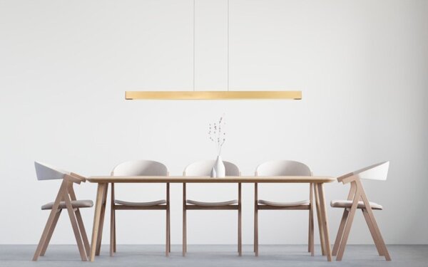 LED Hängelampe dimmbar 2200-3000K Gold L:160 cm matt