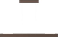 LED Pendelleuchte dimmbar 2200-3000K Alu Kakao L:130 cm
