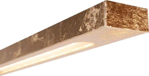 LED Hängelampe dimmbar 2200-3000K Schwarz Blattgold