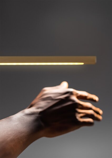 LED Hängelampe Gestensteuerung 2200-3000K Gold L:160 cm