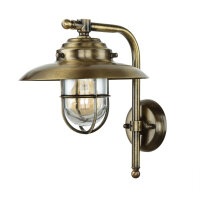 Wetterfeste Wandlampe KAVALA Messing Maritim außen