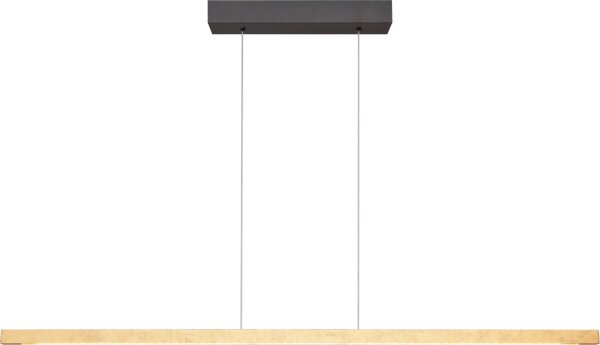 LED Pendelleuchte dimmbar 2200-3000K Schwarz Blattgold