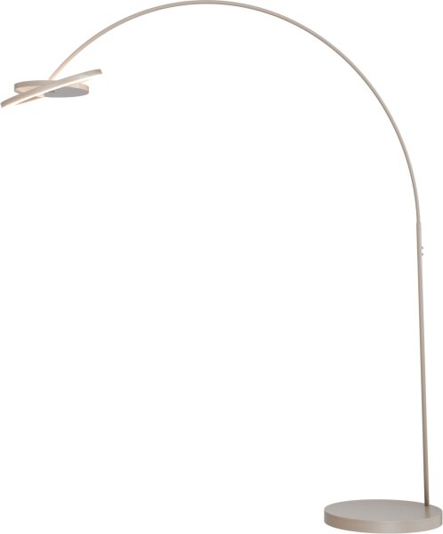 LED Bogenlampe dimmbar 2200-2700K Kakao H:215 cm