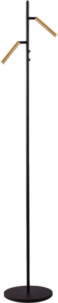 LED Stehlampe flexibel dimmbar 2200-3000K Schwarz Gold