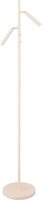 LED Stehlampe schwenkbar 2200-3000K Metall Perlwei&szlig;