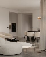 LED Stehleuchte dimmbar 2200-2700K Glas Kakao H:172 cm