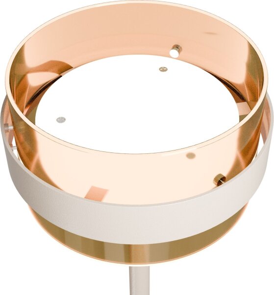 LED Deckenfluter dimmbar 2200-2700K Glas Beige H:172 cm