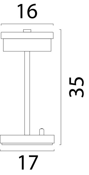 LED Tischleuchte dimmbar 2200-2700K Glas Schwarz Gold