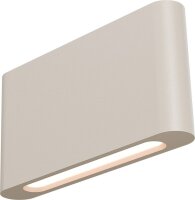 LED Wandleuchte Up Down 2200-2700K Metall Beige B:20 cm