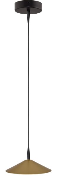 LED Hängelampe dimmbar 2200-2700K Schwarz Gold Ø18 cm