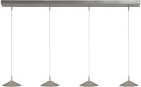 LED H&auml;ngelampe dimmbar 2200-2700K Nickel L:130 cm