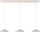 LED Pendelleuchte dimmbar 2200-2700K Weiß L:100 cm