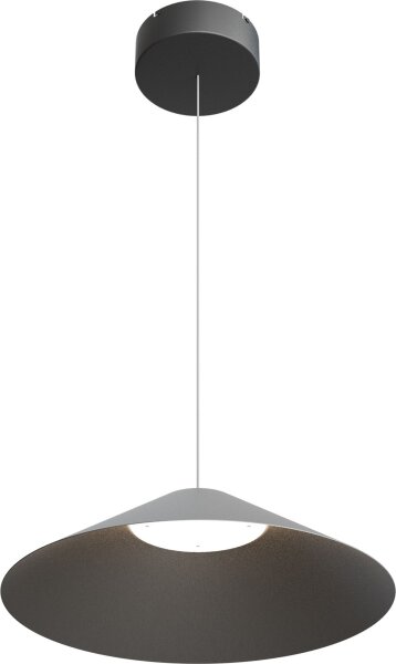 LED Hängelampe dimmbar 2200-2700K Schwarz-Nickel rund