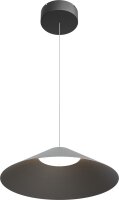 LED Hängelampe dimmbar 2200-2700K Schwarz-Nickel rund
