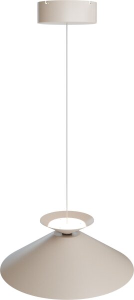 LED Hängelampe dimmbar 2200-2700K Metall Beige Ø45 cm