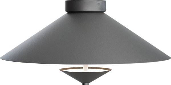 LED Deckenlampe dimmbar 2200-2700K Schwarz-Nickel Ø45cm