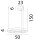 LED Pendelleuchte dimmbar 2700K Beige Ø50 cm Ring