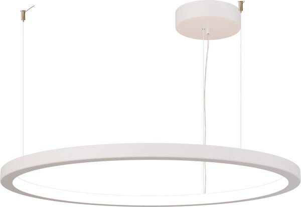 LED Hängelampe dimmbar 2700K Perlweiß Ø100 cm Ring