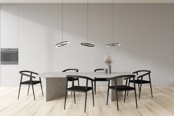 LED Pendelleuchte dimmbar 2200-2700K Schwarz L:160 cm