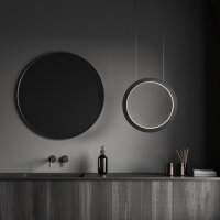LED Pendelleuchte dimmbar 2700K Schwarz L:50 cm rund