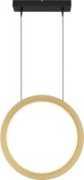 LED Pendelleuchte dimmbar 2700K Schwarz Gold L:50 cm