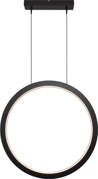 LED Hängelampe dimmbar 2700K Schwarz L:70 cm rund